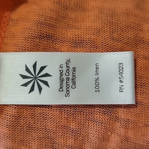 ATHLETA XXS pink/peach 100% linen tank with cutout at back - Picture 6 of 7